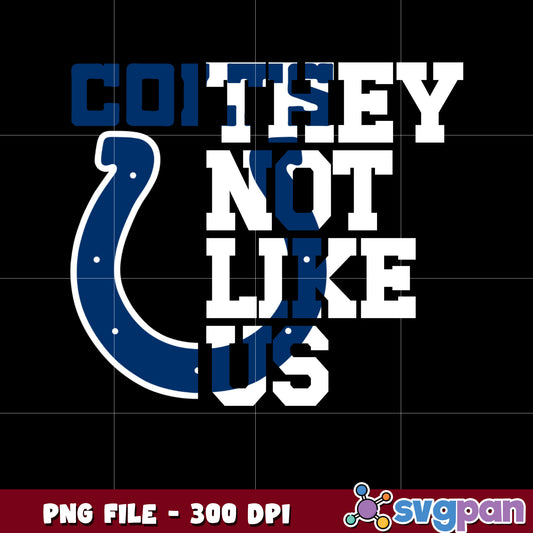 Indiana polis colts they not like us logo png, super bowl 2025 png, nfl teams helmet png