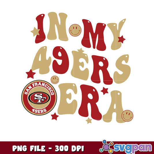 In my 49ers era design png, nfl american football ball​ png, nlf team logo png