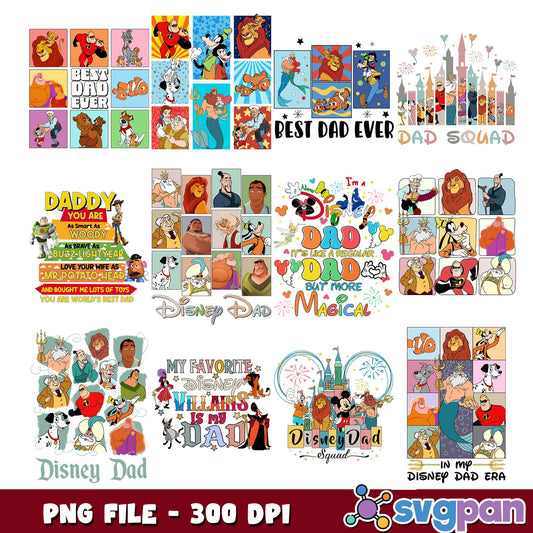 In my disney dad era png bundle