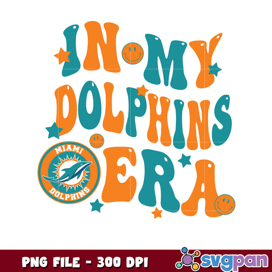 In my dolphins era design png, nfl american football ball​ png, nlf team logo png
