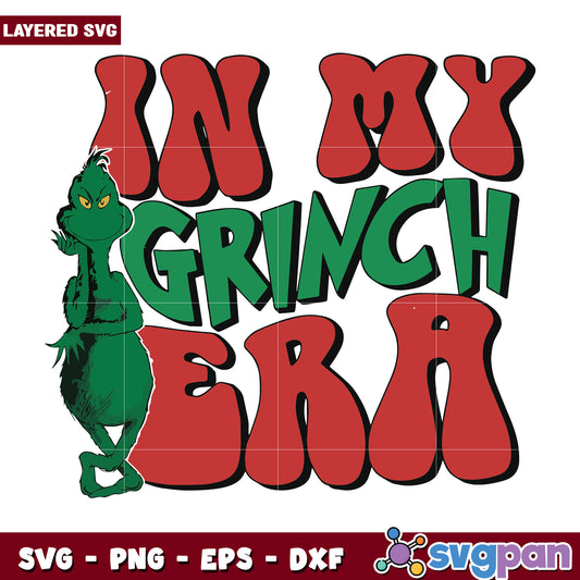 In my grinch era design svg, grinch clipart svg, christmas grinch svg