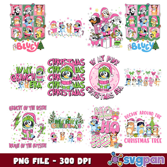 In my pink christmas era png bundle