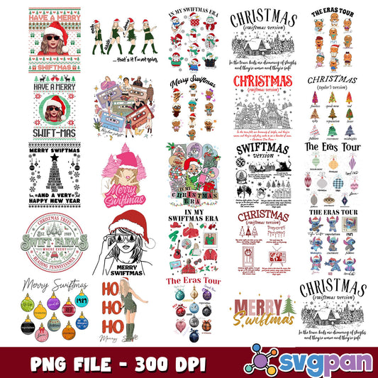 In my swiftmas era png bundle
