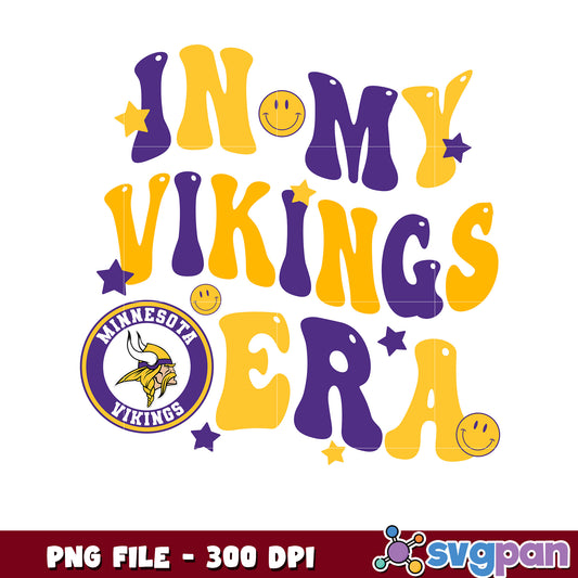 In my vikings era design png, nfl american football ball​ png, nlf team logo png