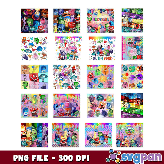Inside Out 2 PNG Bundle 300 DPI