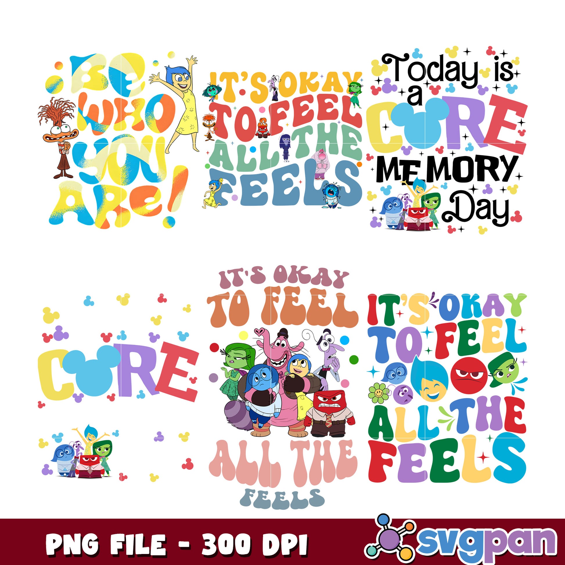 Inside Out Bundle PNG 300 DPI