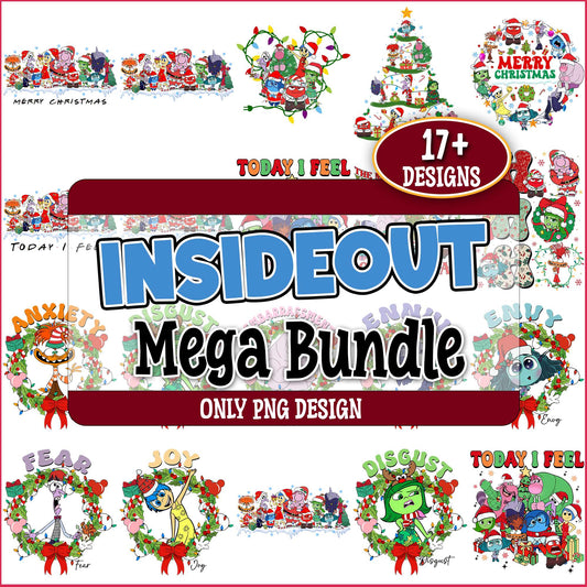InsideOut Christmas png bundle