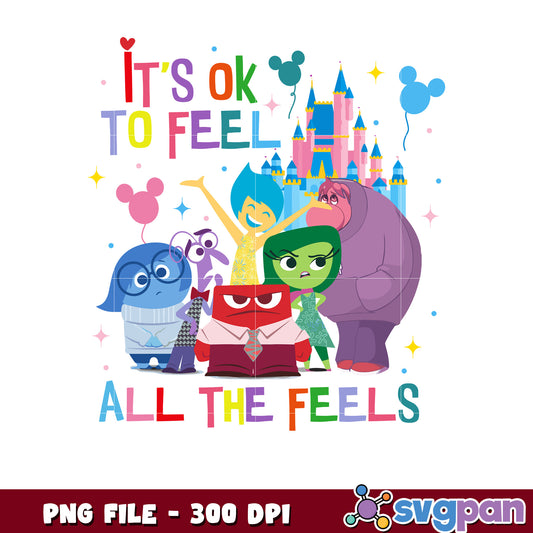 Inside Out Disney Castle PNG
