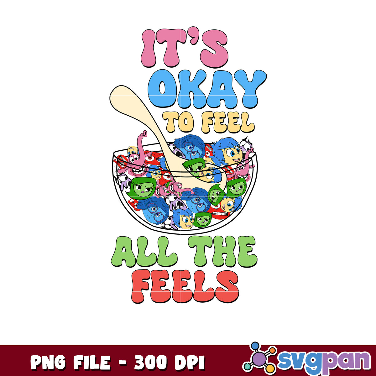 Inside Out Feels PNG Printable