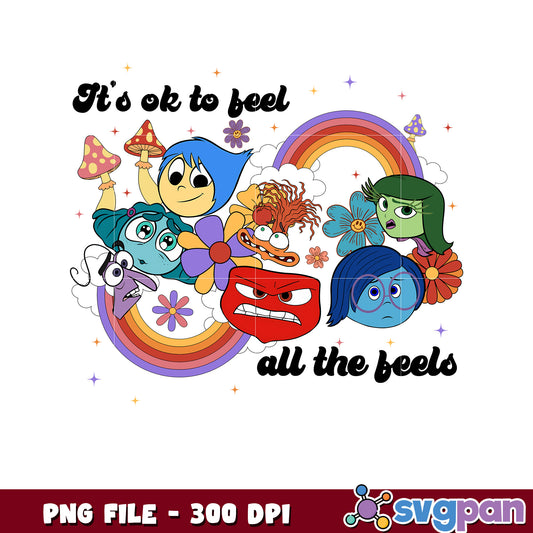 Inside Out Rainbow Feels PNG