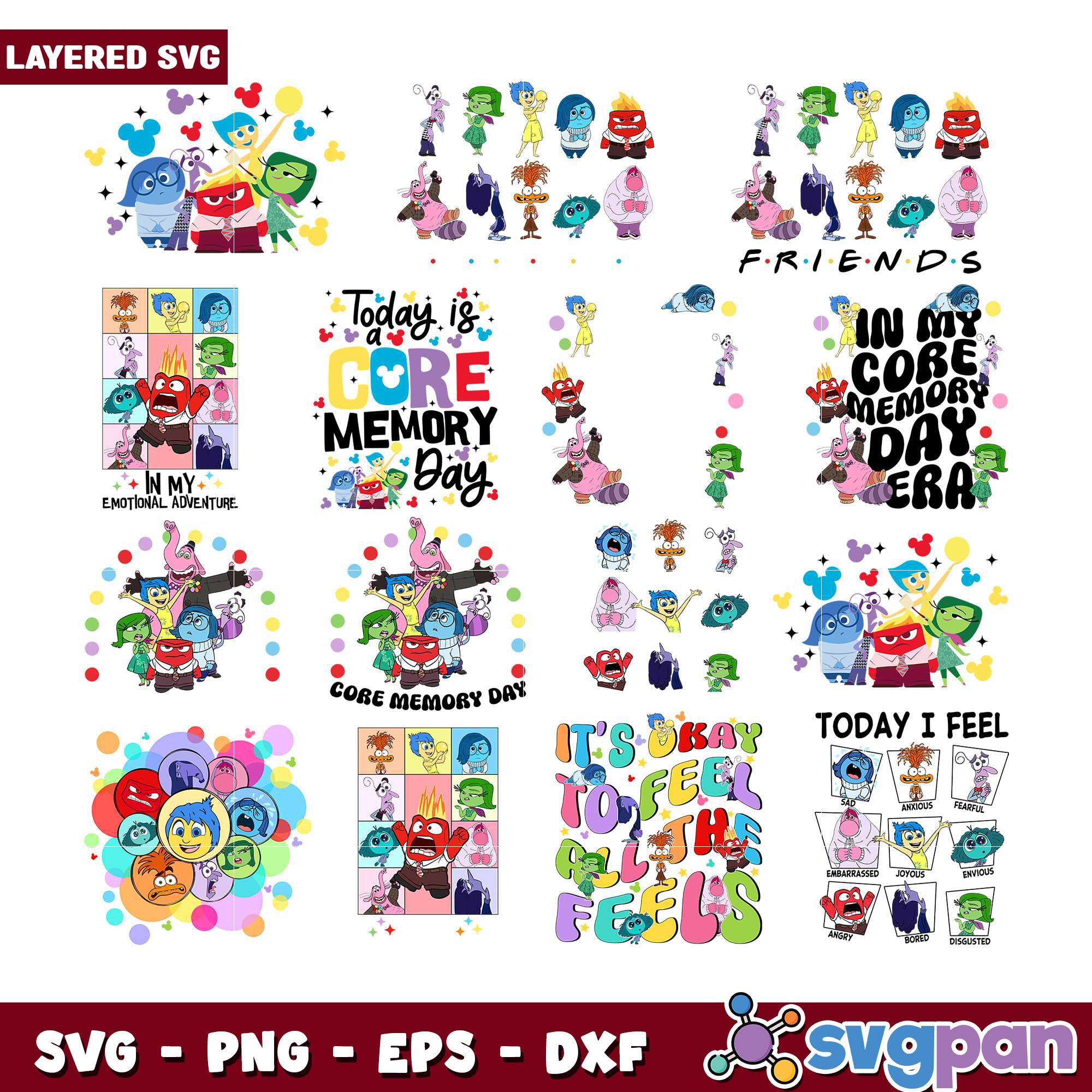 Inside Out SVG Bundle Core Memory Day Designs – svgpan