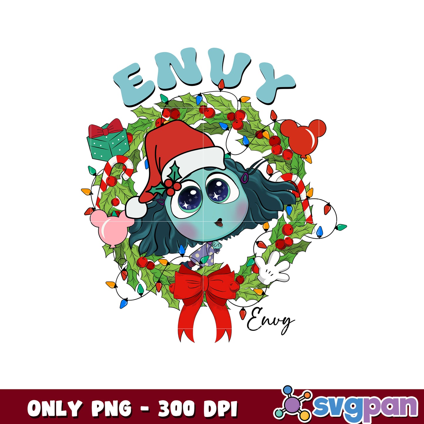 Inside out 2 ennui christmas png, inside out 2 ennui png, inside out christmas png