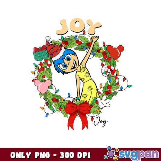 Inside out 2 joy christmas png