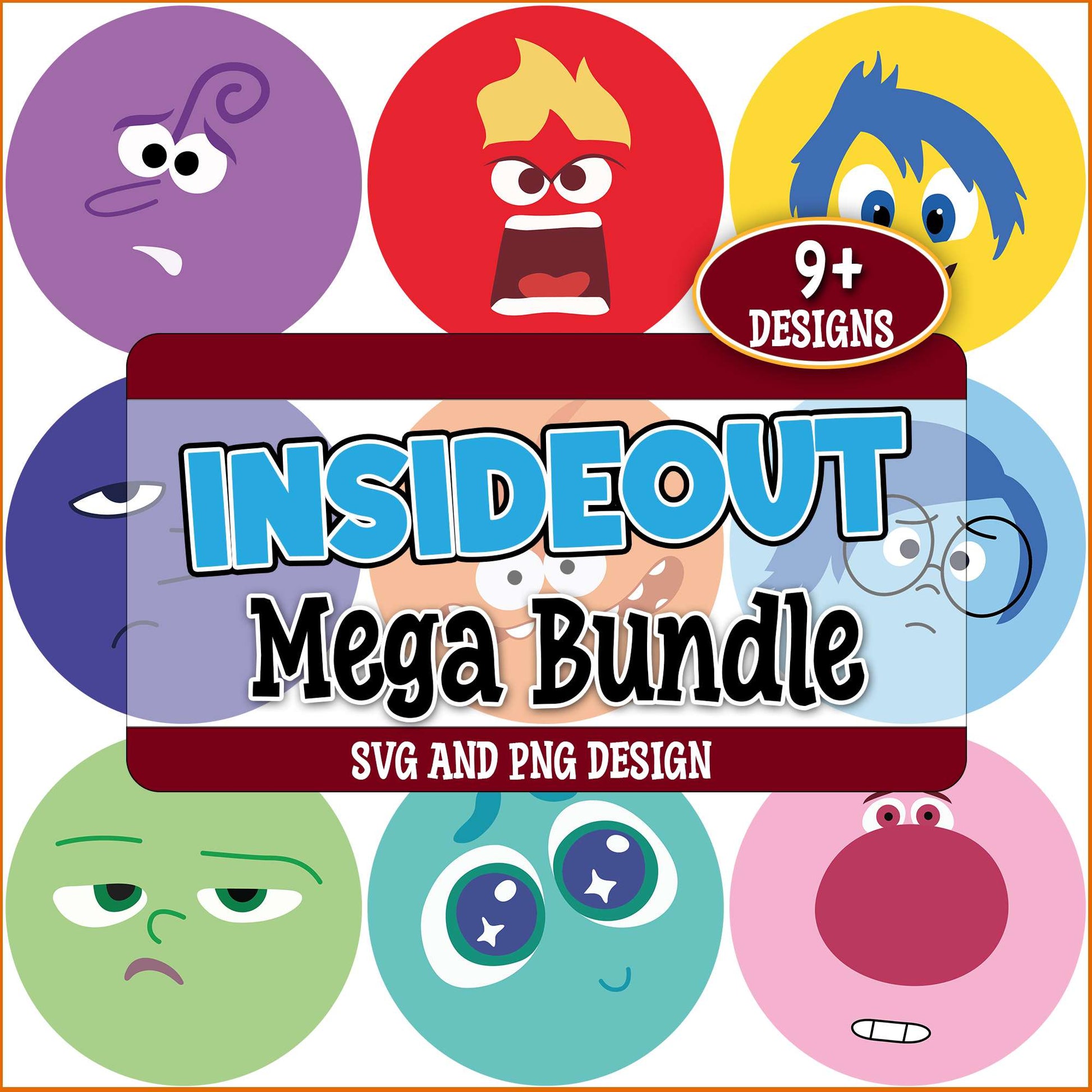 Inside out emotion svg bundle