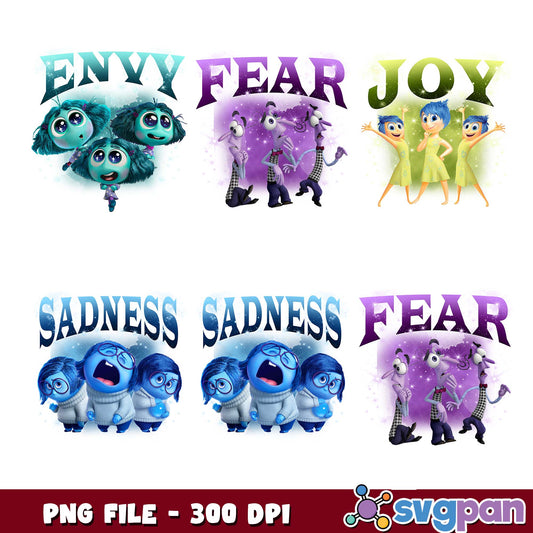 Inside out mockup png bundle