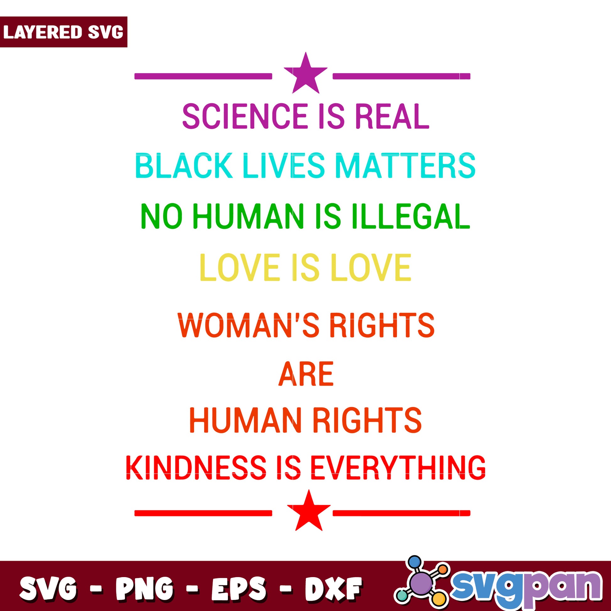 Inspirational Quote Layered SVG Design, Perfect for Crafts and Decor