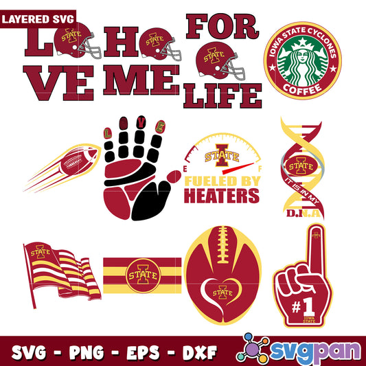 Iowa State Cyclones SVG Bundle