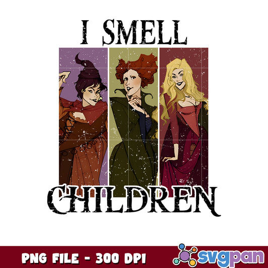 I smell childern design png, horror movie characters png, fall and halloween decor ​png