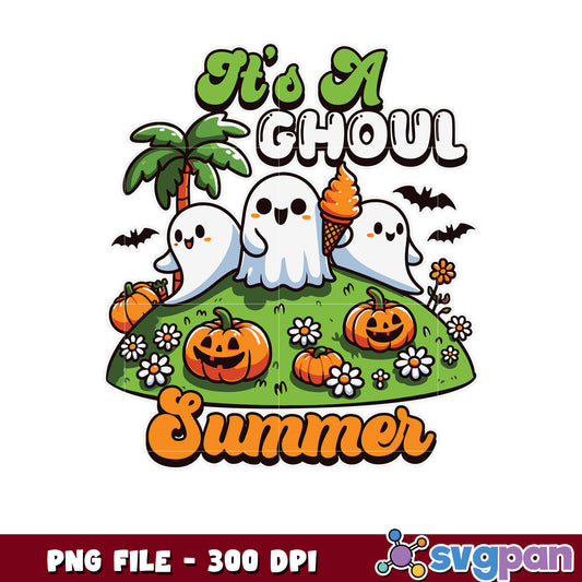 It's a ghoul summer png, trick or treat png, spooky halloween png