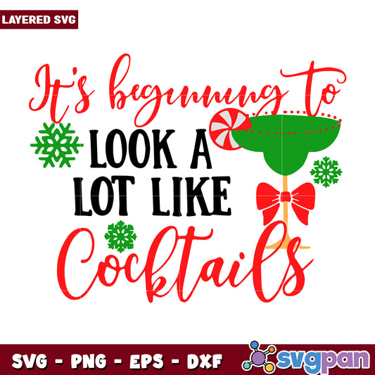 It's beginning to look a lot like cocktails svg, hallowee candy svg, scary halloween svg