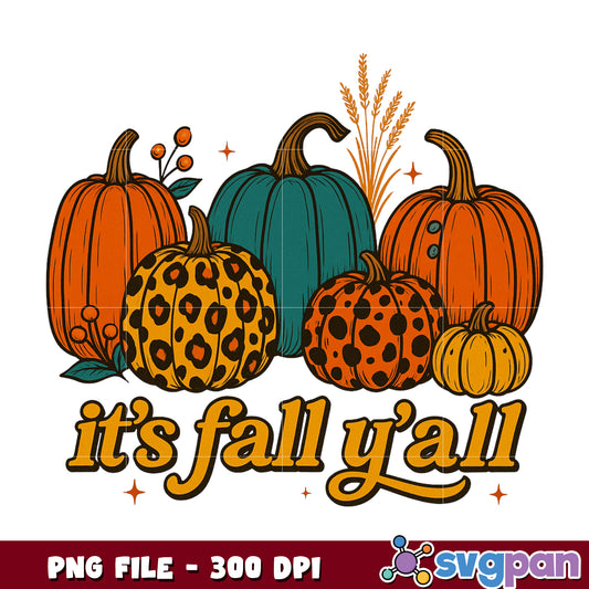 It's fall y'all png, halloween season png, spooky halloween png
