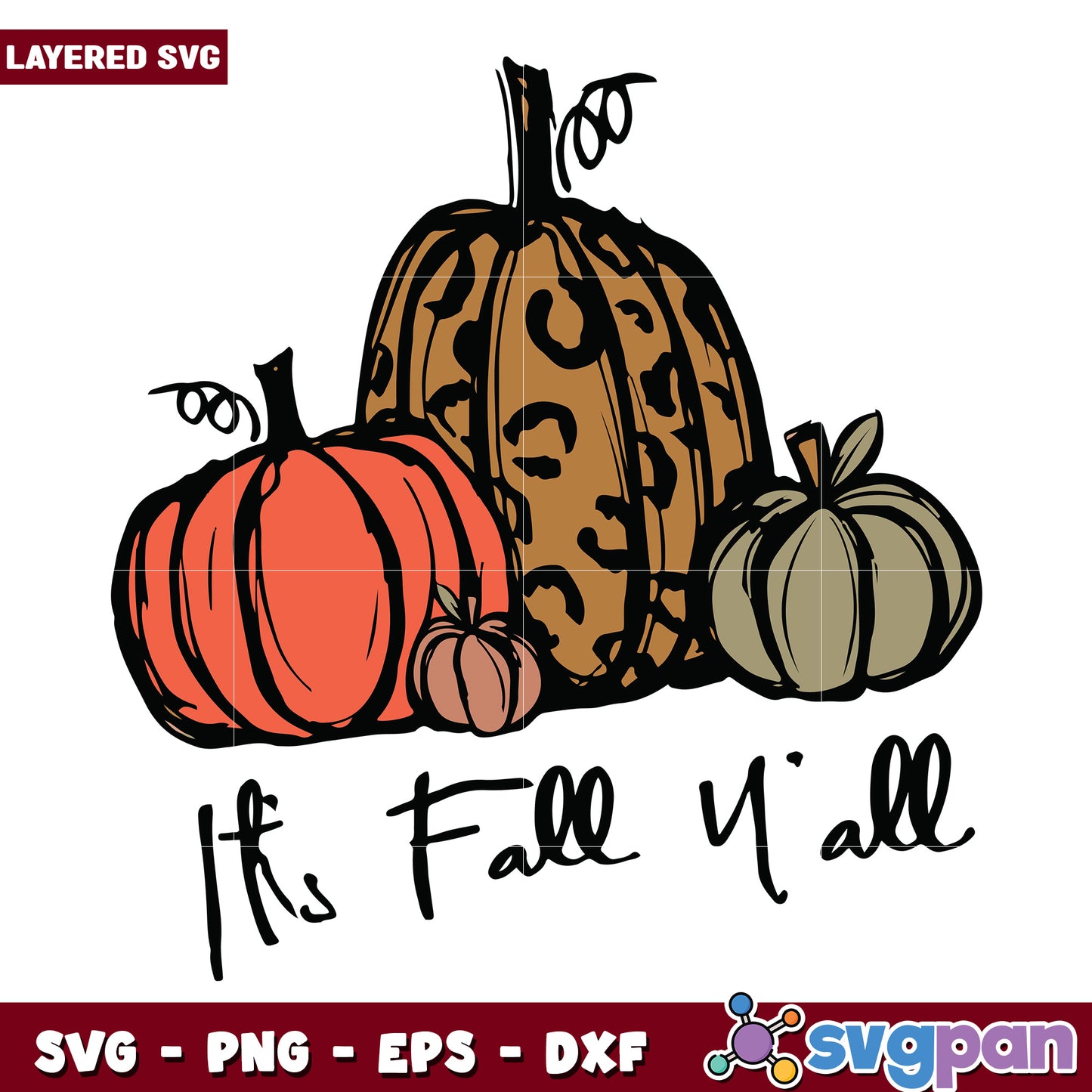 It's fall y'all svg, halloween candy svg, scary characters svg