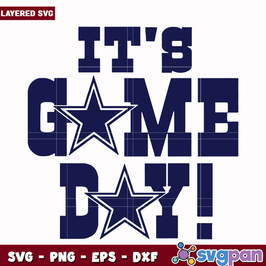 It's game day dallas cowboys svg, nfl schedule svg, nfl cowboys svg