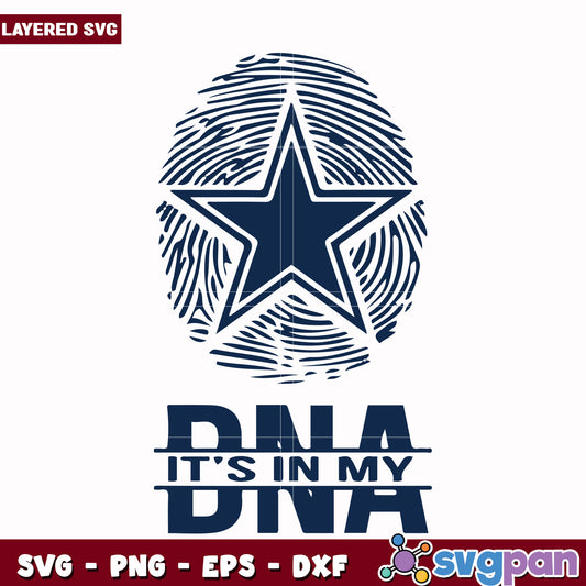 It's in my DNA creative design  svg, nfl schedule svg, nfl cowboys svg