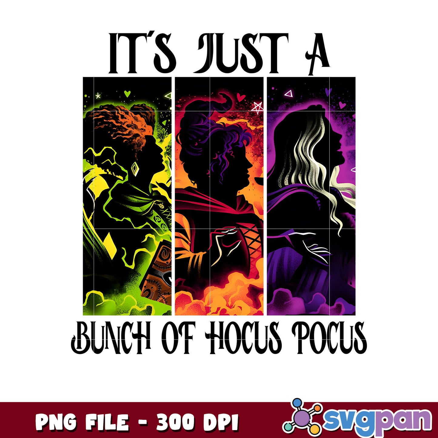 It's just a bunch of hocus pocus png, halloween quotes png, halloween design png