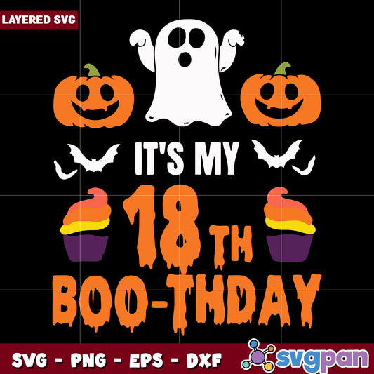 It's my 18th boo-thday svgIt's , halloween candy svg, scary characters svg