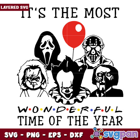 It's the most wonderful time of the year svg, hallowee candy svg, scary halloween svg