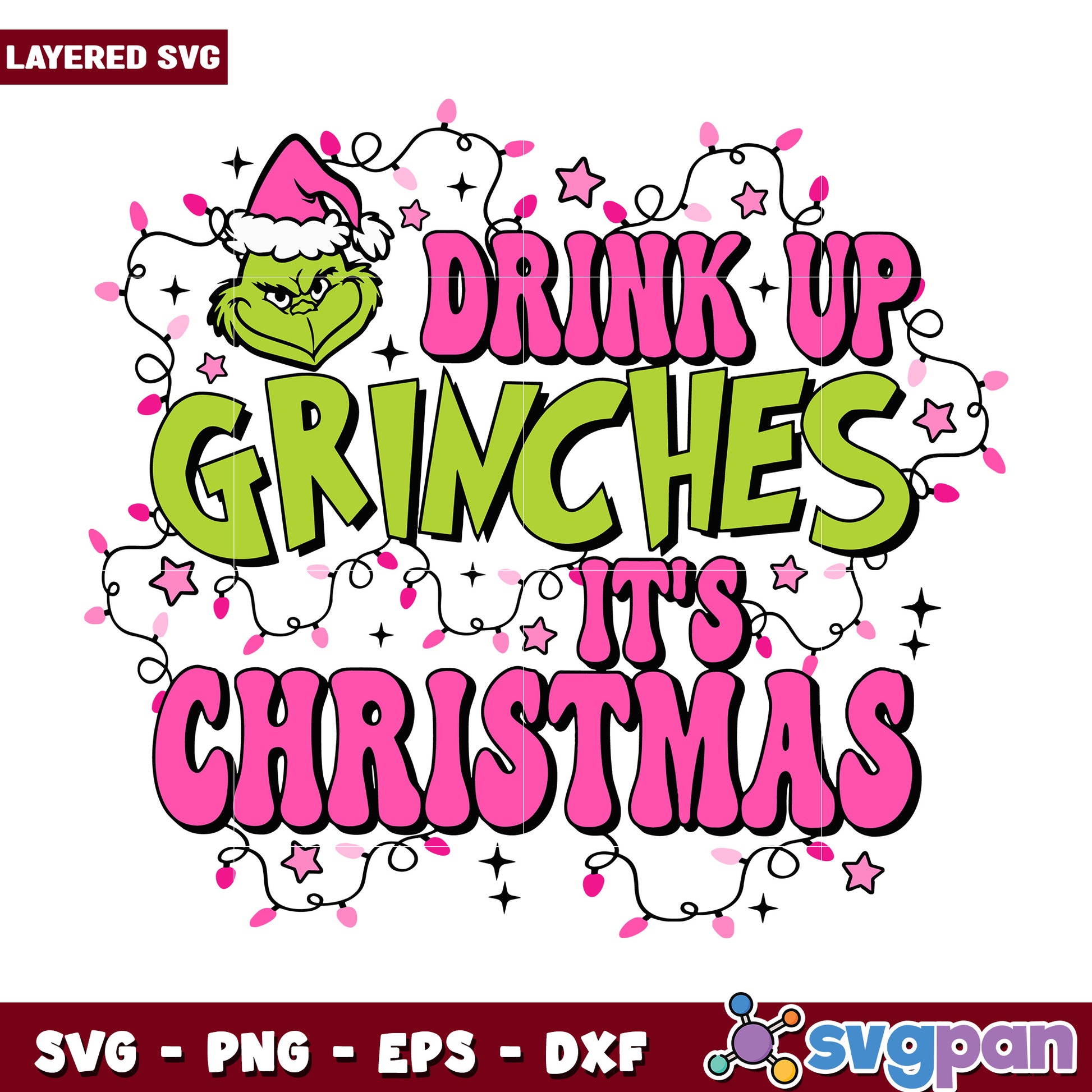 Its christmas it's christmas svg, funny quotes svg, grinch friends svg