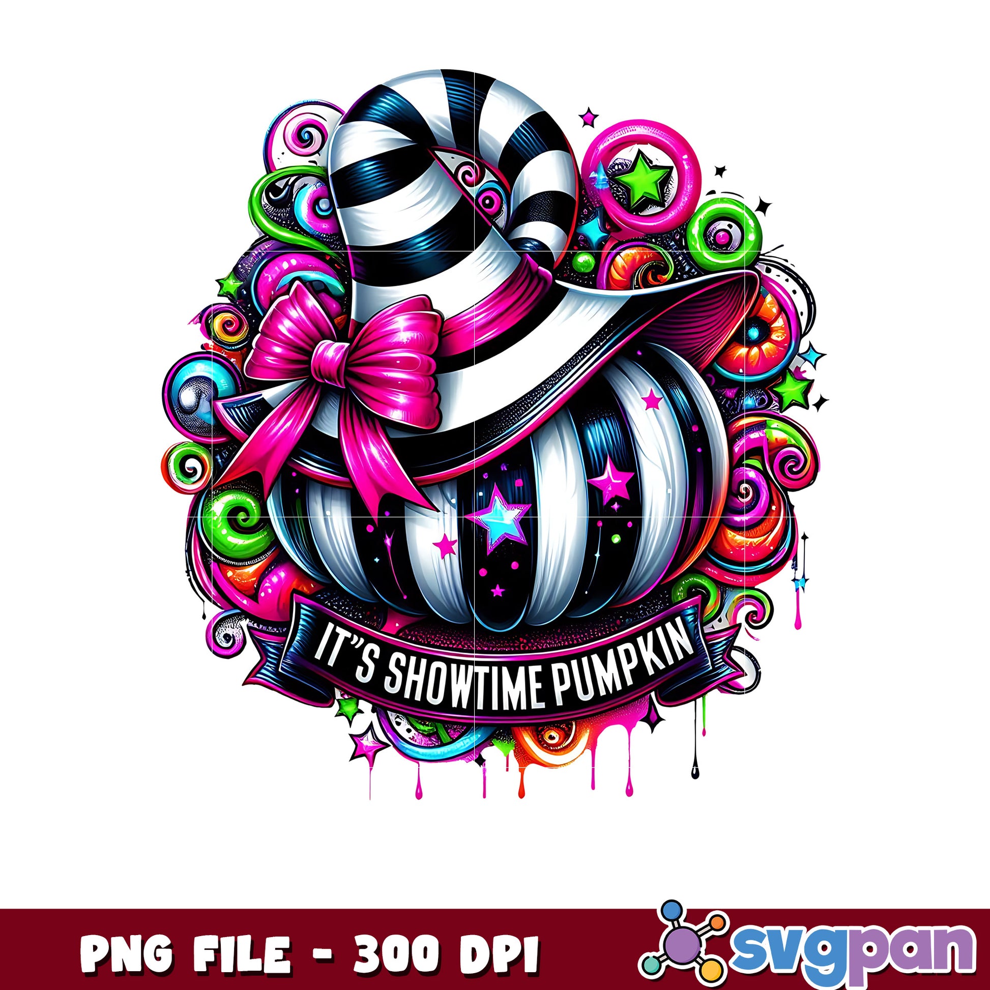 Its showtime pumkin png, trick or treat png, halloween holiday png