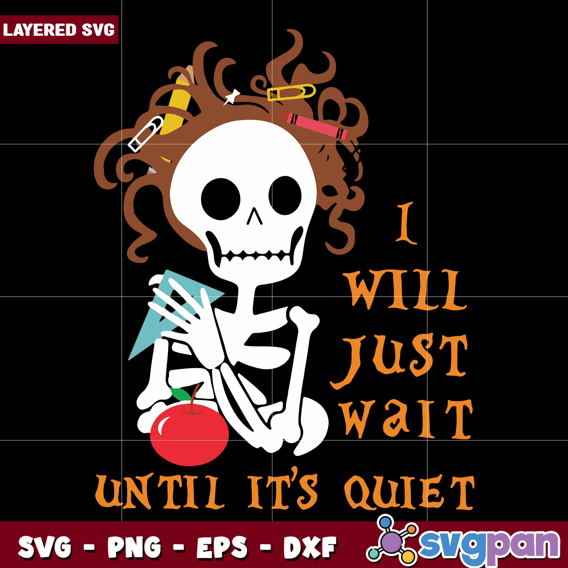 I will just wait until its quiet svg, halloween holiday svg, halloween characters svg (2)