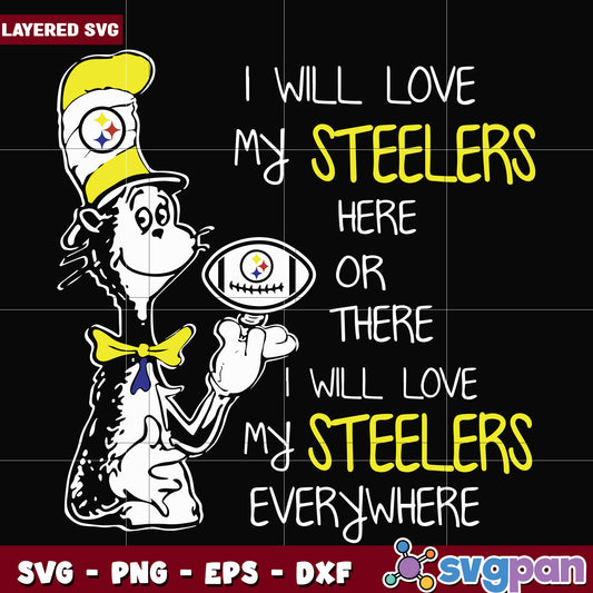 I will love my Steelers svg, nfl schedule svg, nfl steelers svg