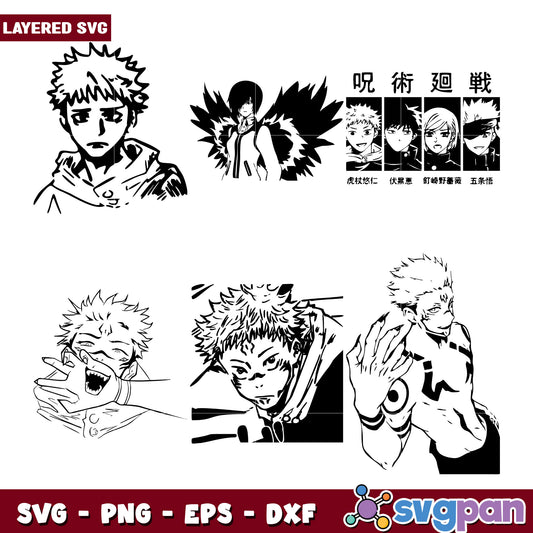 JJK Character SVG Bundle