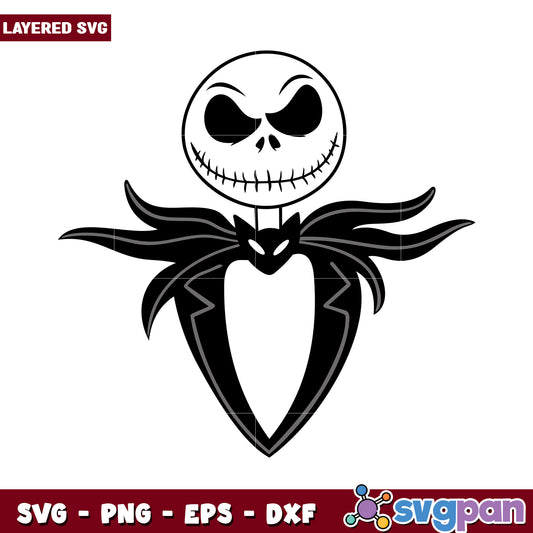 Jack Skellington SVG design for