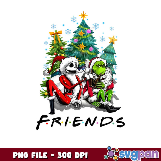 Jack and grinch friends png, grinch 2025​ png, winter season png