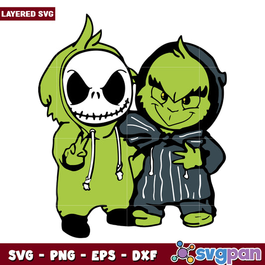 Jack and grinch svg, christmas toys svg, the grinch 2 svg