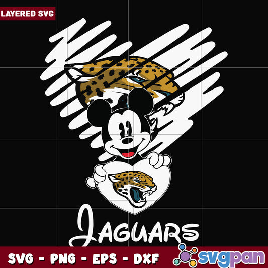 Jacksonville Jaguars heart svg, nfl schedule svg, nfl jaguars svg