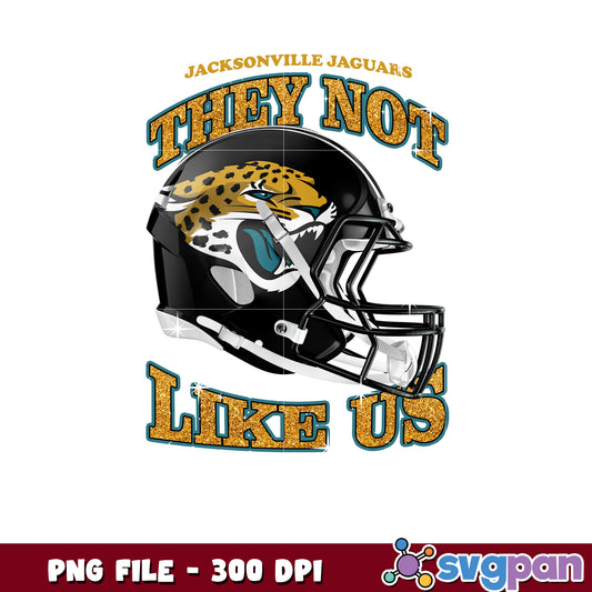 Jacksonville jaguars black helmet they not like us png, jacksonville jaguars meme png, nfl 2025 png