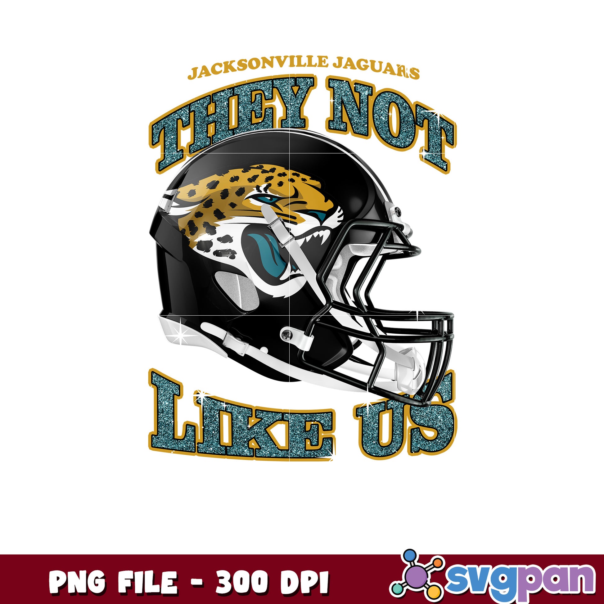 Jacksonville jaguars green helmet they not like us png, jacksonville jaguars meme png, nfl 2025 png