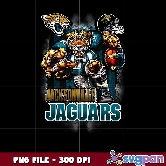 Jacksonville jaguars logo helmet and mascot png, super bowl png, american football png