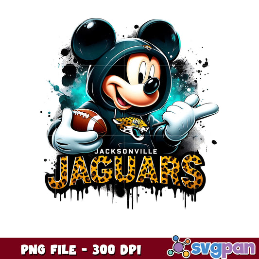 Jacksonville jaguars mickey mouse png, nfl png, nfl cartoon characters png