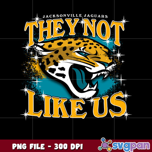 Jacksonville jaguars team logo they not like us png, nfl png, nfl games png