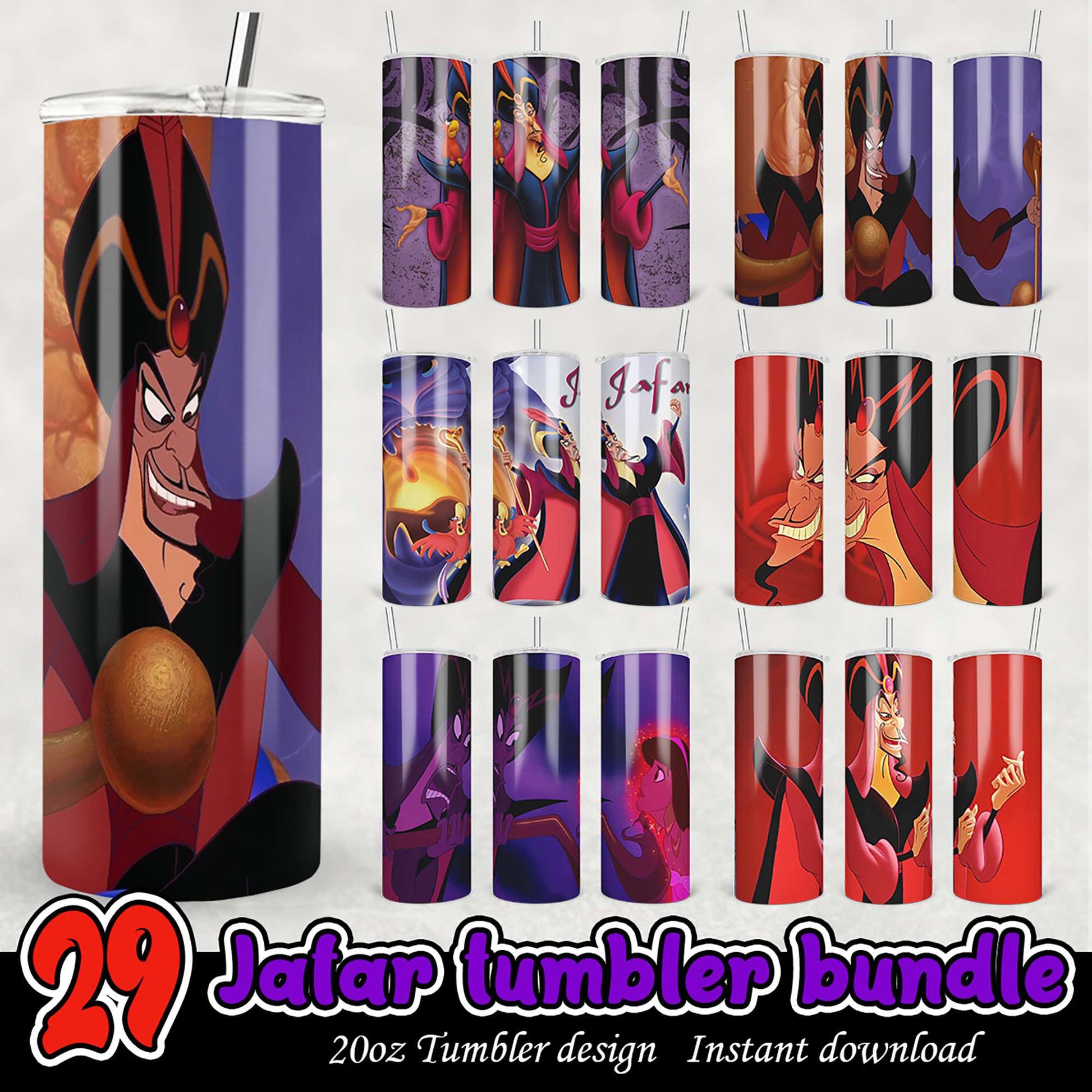 Jafar Tumbler Bundle 29 PNG Designs