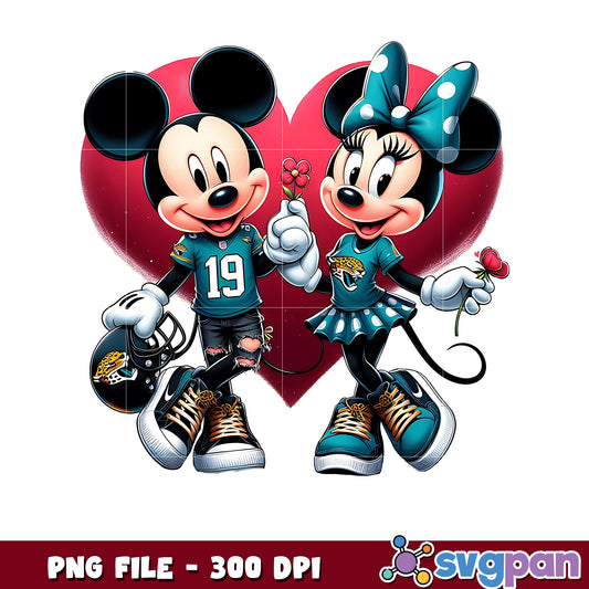 Jaguars mickey and minnie png, amrican football games​ png, nfl schedule​ png