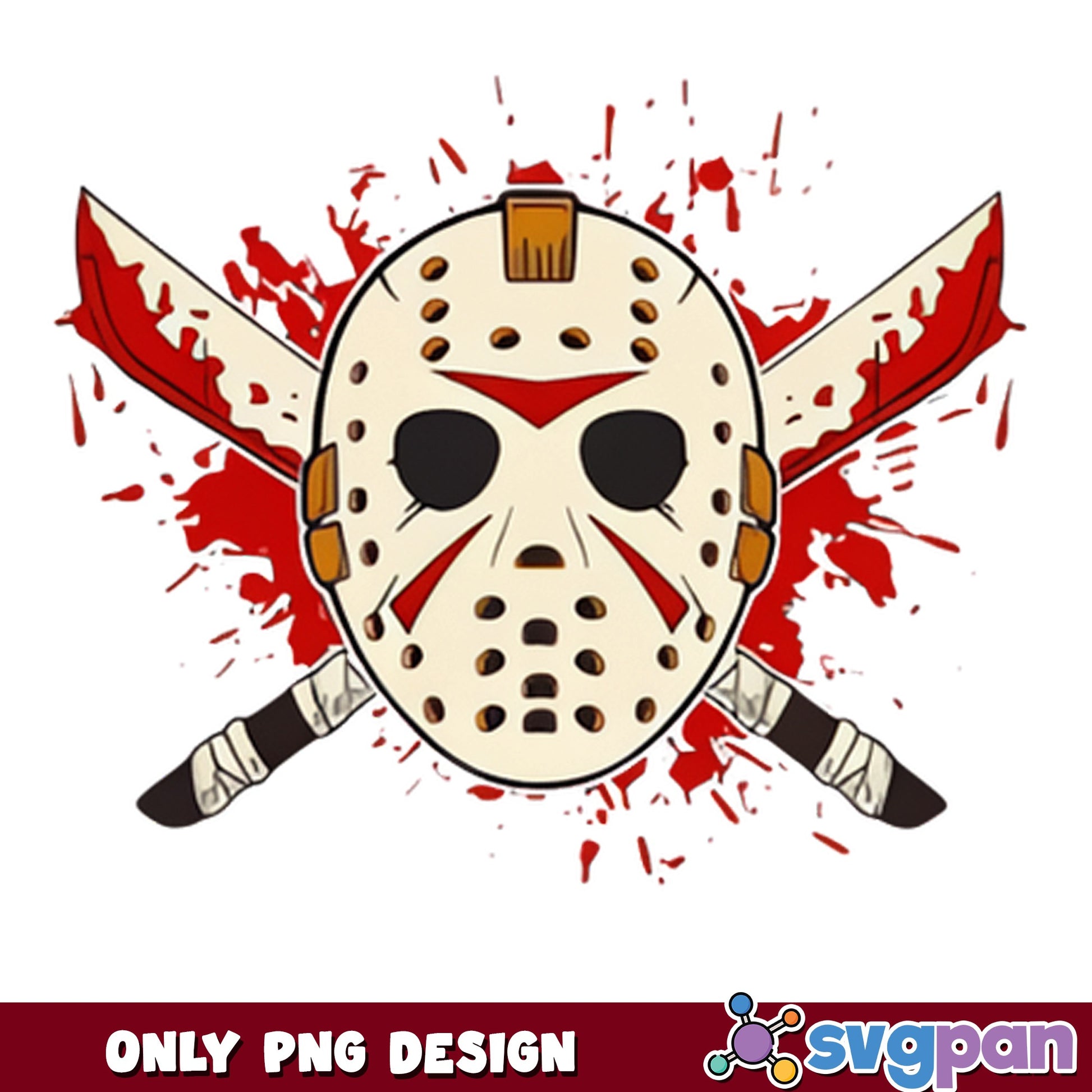 Jason Voorhees Mask PNG, Horror Halloween PNG, Friday The 13th PNG