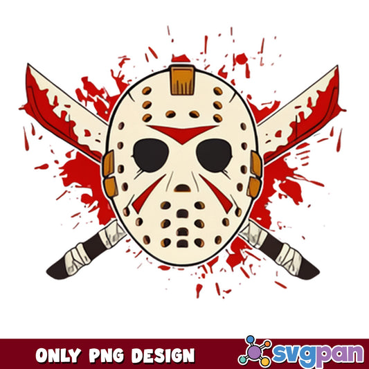 Jason Voorhees Mask PNG, Horror Halloween PNG, Friday The 13th PNG