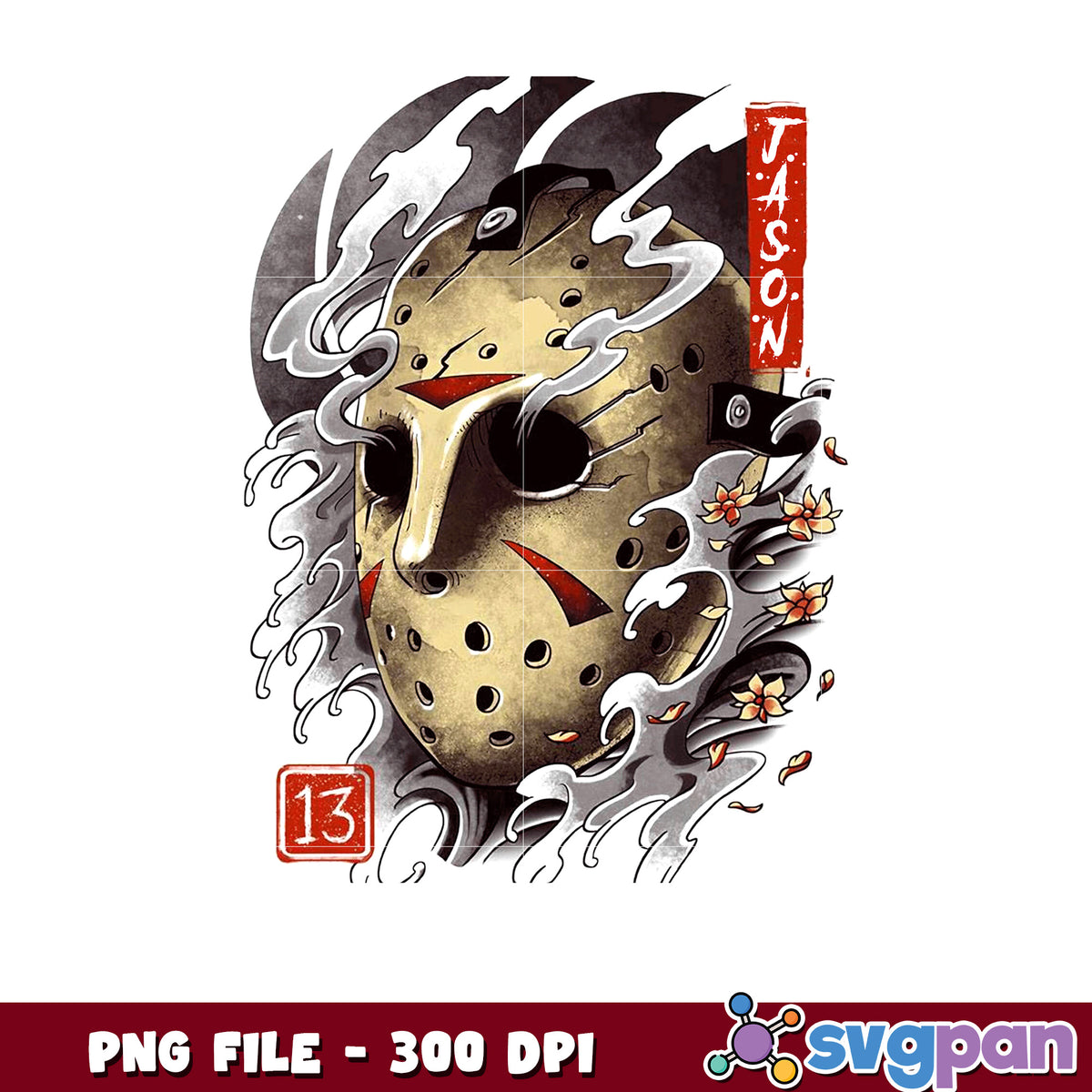 Jason scary design png, halloween time png, horror characters ​png